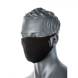 Maska za obraz PW 2-slojna protimikrobna(Pk25) - (črna) 