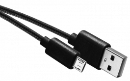 KABEL USB A/M-MICRO B/M 2M ČRN