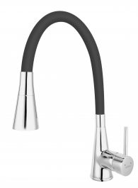 Pipa kuhinjska stoječa Zumba II črna dvostopenjska fleksibilna  