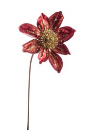 Cvetje umetno božična zvezda Alina rdečo/zlata 18x40 cm, Bizz.