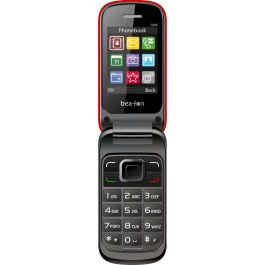 Mobilni telefon na preklop BEAFON C245- rdeč