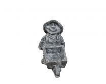 Okrasni kip palček s samokolnico ( 53cm x 45kg )  Št.155    El.