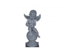 Okrasni kip angel na krogli brez podstavka (115cm x 47kg )  Št.17 El.