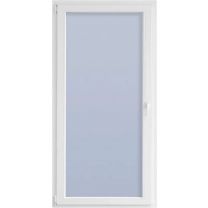 Okno PVC JEWE 58x118cm, desno, belo, 6 komorno, steklo 1,1K, odpiranje in nagib 
