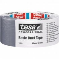 Trak lepilni večnamenski Tesa Basic Duct Tape, srebrn, 50m x 50mm
