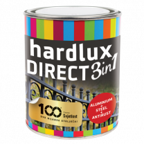 Hardlux lak direct 3 v 1 črni RAL 9005 0,75l