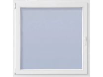 Okno PVC JEWE 98x98cm, levo, belo, 4 komorno, steklo 1,1K, odpiranje in nagib 