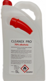 Čistilo alkoholno za CLEANEX  PRO 5L  z izlivom za gladke povšine