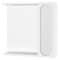 Kopalniška omarica INA 938D/led, z 1 vrati - ogledalo, bela, 58,5x57x15,5
