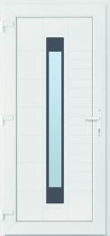 Vrata vhodna LOS ANGELES 980x2080mm, leva, PVC bela