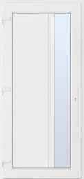 Vrata vhodna V1 980x2080mm, desna, PVC bela 