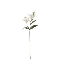 Cvetje umetno Mica, bela lilija, 65 cm, Edel.