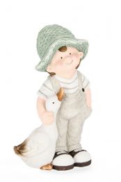 Figura vrtna fantek z račko, 42,5 cm, Bizz.