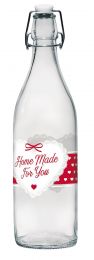 Steklenica z zamaškom Home made FOR YOU 1l (