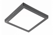 Panel LED nadgradni črn MATIS PLUS 3000K LED 24W,2000l, kvadrat