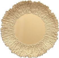 Krožnik dekorativni Anemone zlat, 33cm
