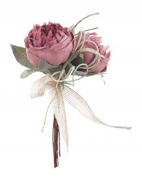 Cvetje umetno šopek temno roza Alhena 20 cm, Bizz.