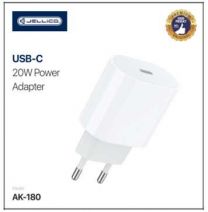 Polnilec hišni USB C hitro polnenje DC5V, 3A, 20W bel