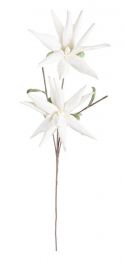 Cvetje umetno aloja bela, 125 cm, Bizz.