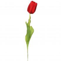 Cvetje umetno Mica tulipan rdeč 64 cm, Edel.