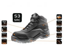 Čevlji visoki delovni Neo S3 SRC št.47 (črna)