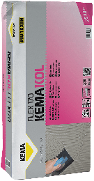 Kemakol Flex 170 z vlakni  25kg 
Flexibilno lepilo z vlakni za ploščice  48 kos/paleto