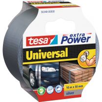Trak lepilni večnamenski Tesa Extra Power Universal, srebrn, 10m x 50mm