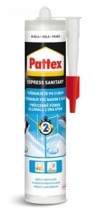 Pattex express sanitarni silikon bel 280ml
hitrosušeči sanitarni silikon