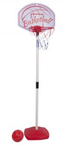Koš za košarko otroški dim. 34x22x117 cm, z žogo in pumpo, Ed.
