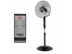 Ventilator samostoječi NEO, daljinski upravljalnik, fi 40 cm, 80 W, črn, Top.