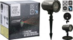 Projektor laserski z daljincem, zunanji, IP44, Koo.