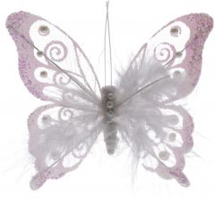 Okras novoletni metulj 15,5 cm, set2/1, Koo.
