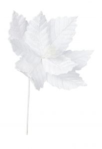 Cvetje umetno božična zvezda bela 25 cm, Bizz.