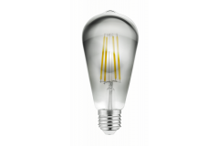 Žarnica LED Filament siva 6W ST64 500lm 2700K E27 Gtv