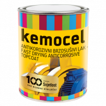 Kemocel hitrosušeči lak - črni mat 16,27 l