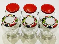 Kozarec za vlaganje Amfora 314ml set 6/1 s pokrovčki št. 63
