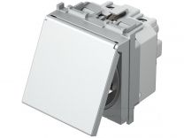 VTIČNICA SCHUKO+KS+POKROV 2P+E 16A 250V 2M SS TEM VM11SS-B