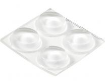 SAMOLEPILNI BLAŽILCI FI 13x3mm, TRANSPARENTEN, 12pcs