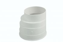REDUCIRKA 125/120/110/100 PVC BELA 