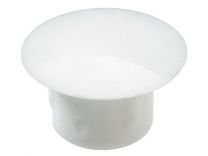 Kapica pokrivna FI8/13mm plastična bela (Pak=20kos) 