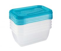 Posoda za hrano Fredo "fresh˝, 5x0,5l, moder 15,5x10,5x6cm
