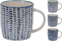 Lonček mug porcelan 340cc raz. dekorji (