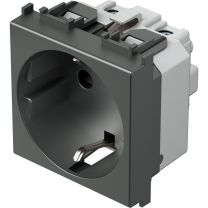 Vtičnica MODUL SCHUKO+KS 2P+16A 2M antracit