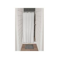 Zavesa za tuš 120x180, POLYESTER, bela 
