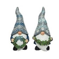 Figura okrasna božiček moder, 13 cm, Kaem.