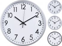 Ura stenska 30cm bel/siv/črn

