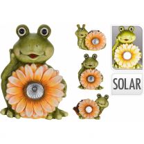 Figura želva s solarno lučko keram., Kop.