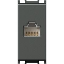 Vtičnica MODUL komunikacijska CAT5 RJ45 8/8 1M antracit