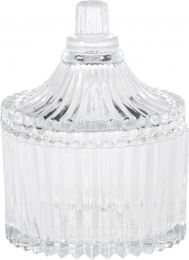 Skledica steklena s pokrovom za bonbone 80ml, 

