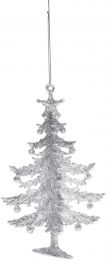 Okrasek za jelko smrečica srebrna 14 cm, Koop.